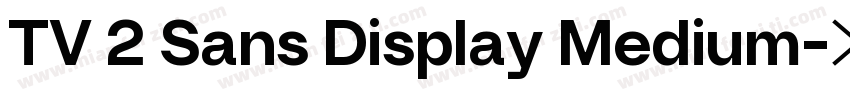 TV 2 Sans Display Medium字体转换